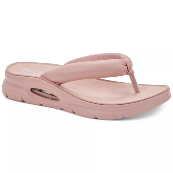 Aqua College Women Wedge Flip Flop Thong Sandals Amanda Size US 6M Blush Pink - Picture 1 of 3